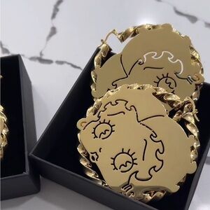 Betty boop gold hoops